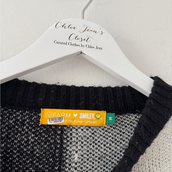 FARM RIO Smiley Icon Sweater M - Picture 9 of 10